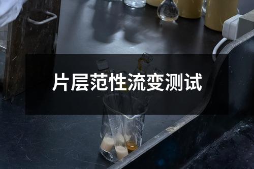 片層范性流變測(cè)試