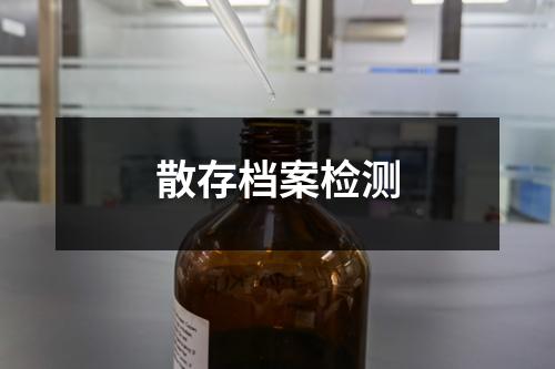 散存檔案檢測