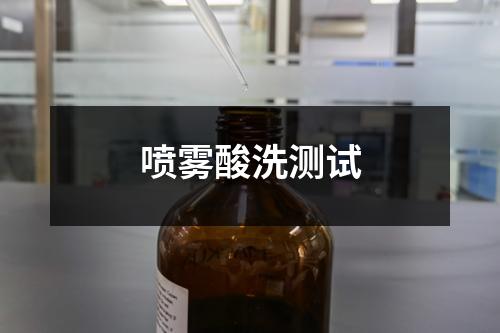 噴霧酸洗測試