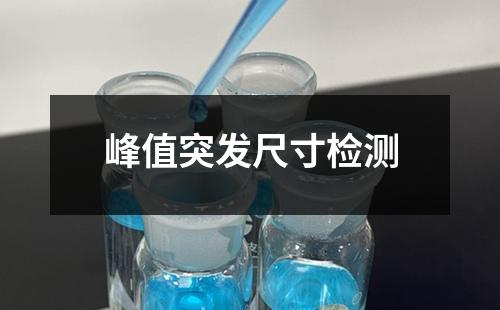 峰值突發(fā)尺寸檢測(cè)