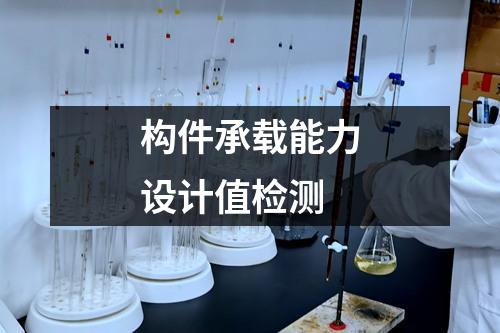 構件承載能力設計值檢測