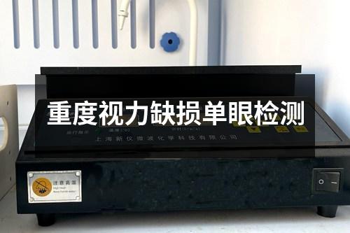 重度視力缺損單眼檢測