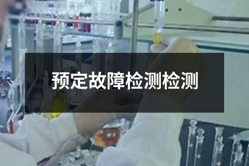 預(yù)定故障檢測(cè)檢測(cè)