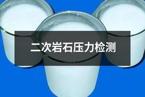 二次巖石壓力檢測
