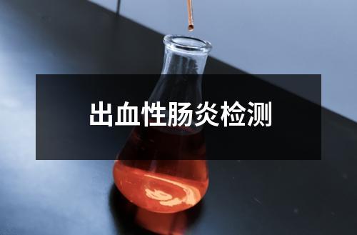出血性腸炎檢測