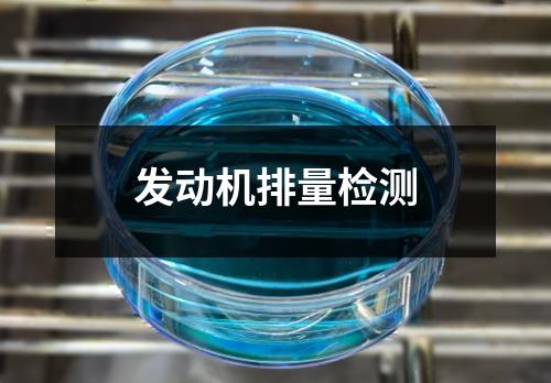 發(fā)動機(jī)排量檢測
