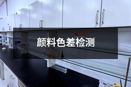 顏料色差檢測