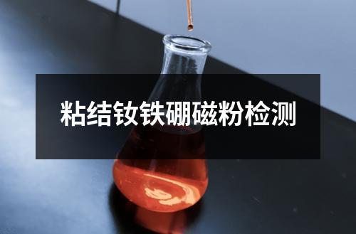 粘結(jié)釹鐵硼磁粉檢測