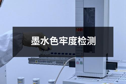 墨水色牢度檢測(cè)