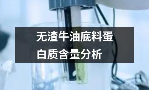 無渣牛油底料蛋白質(zhì)含量分析