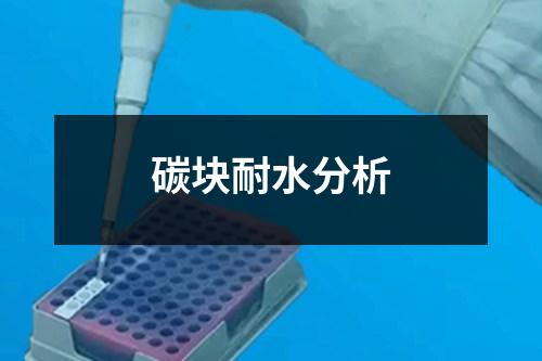 碳?jí)K耐水分析