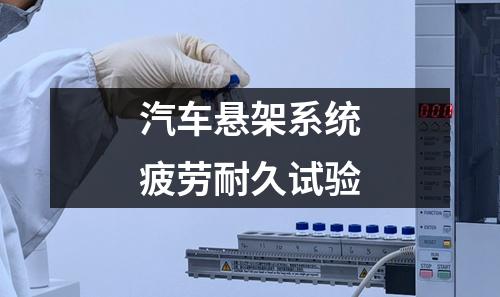 汽車懸架系統(tǒng)疲勞耐久試驗(yàn)