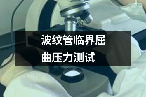 波紋管臨界屈曲壓力測試