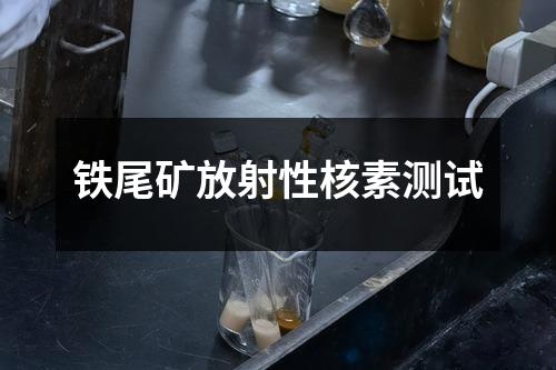 鐵尾礦放射性核素測試