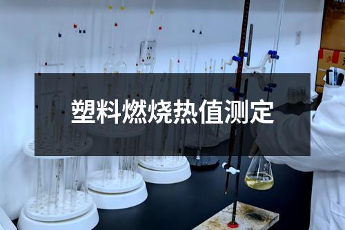 塑料燃燒熱值測定