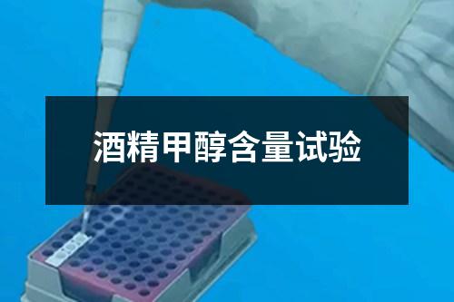 酒精甲醇含量試驗(yàn)