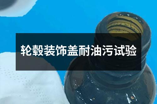 輪轂裝飾蓋耐油污試驗