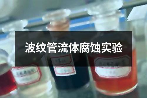 波紋管流體腐蝕實(shí)驗(yàn)
