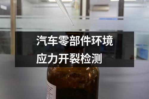 汽車零部件環(huán)境應(yīng)力開(kāi)裂檢測(cè)