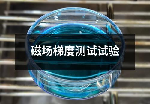磁場梯度測試試驗