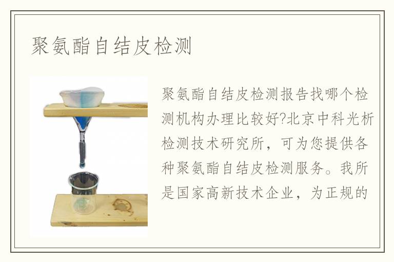 聚氨酯自結(jié)皮檢測(cè)